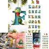 Colorful Acrylic Alphabet Letters Car Hanging Ornament For Christmas Home Decoration