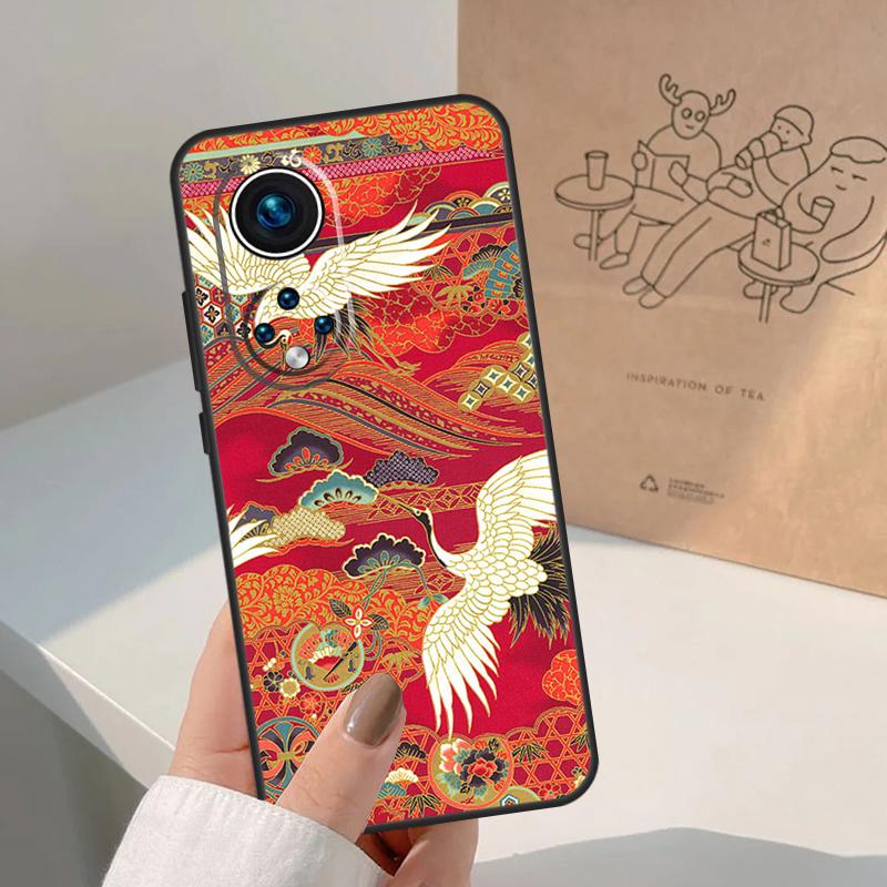 Japanese Cranes Art For Honor Magic 8 Pro 7 6 5 Lite Case For Honor Win RT 200 400 50 70 90 X8b X9a X9b X9c X9d