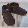 Winter Children Snow Boots 2027 New Design Baby Cow Suede Upper Warm Shoes With Thick Plush Boys Girls Toddler High-top Fur Boot
