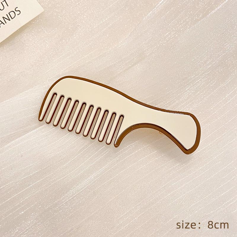 Checkerboard Black & White Plaid Hairpin: Simple, Seamless Duckbill Clip for Women