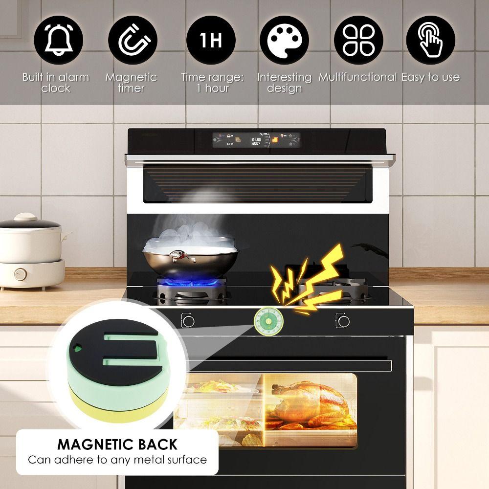 Digital Display Multi-functional Timer 60 Minute Visual Timer  Kitchen Cooking