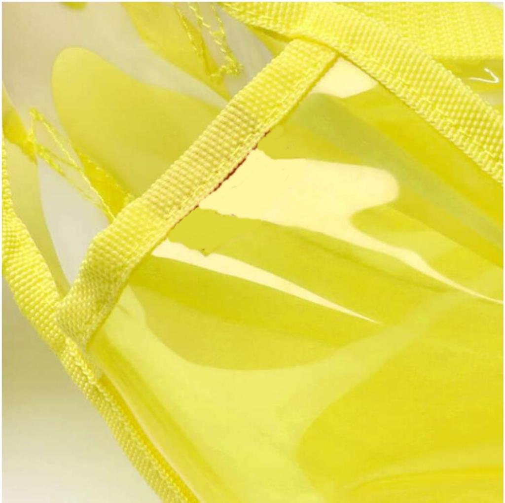 Pool Beach Elementary Fruit Lemon [kiejun] Bag, Bag, Girls, Boys, Pool, Beach, Children, Transparent, Waterproof, School, Kindergarten, Vinyl, ML, (03