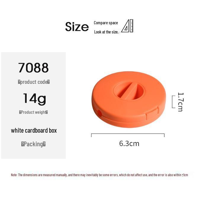 Portable Round Earphone & Data Cable Organizer – Snap-on PP Design for Travel