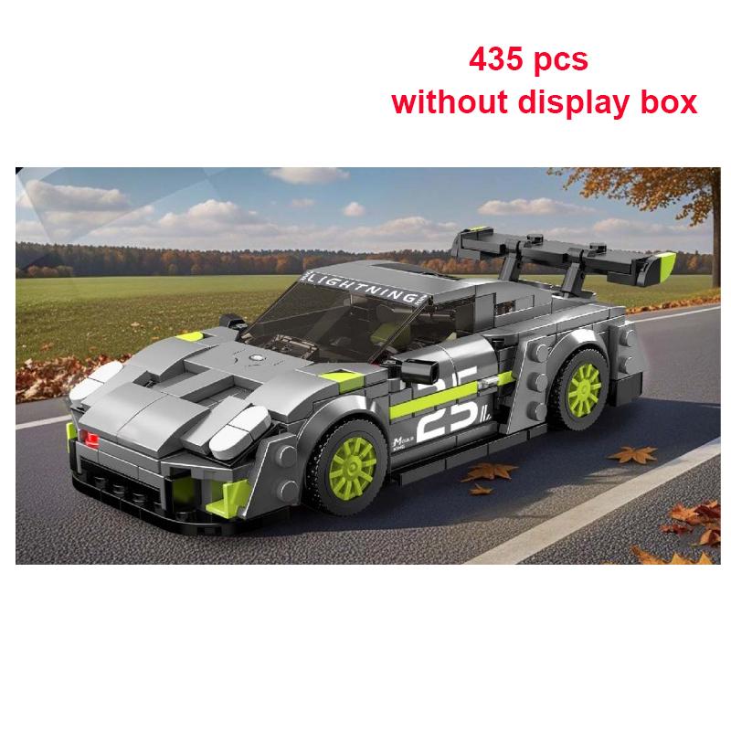 Technical Speed Car MOC City Racing Car Rally Building Blocks Bricks Set Retro Ornament Diy Toys For  Kid Adults Birthday Gifts