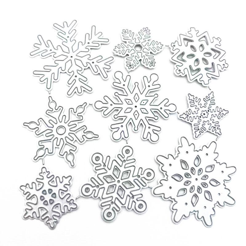 Winter Snowflake Cutting Dies Metal Stencil DIY Scrapbooking Album Paper Card Embossing Craft Art Craft Merry Christmas