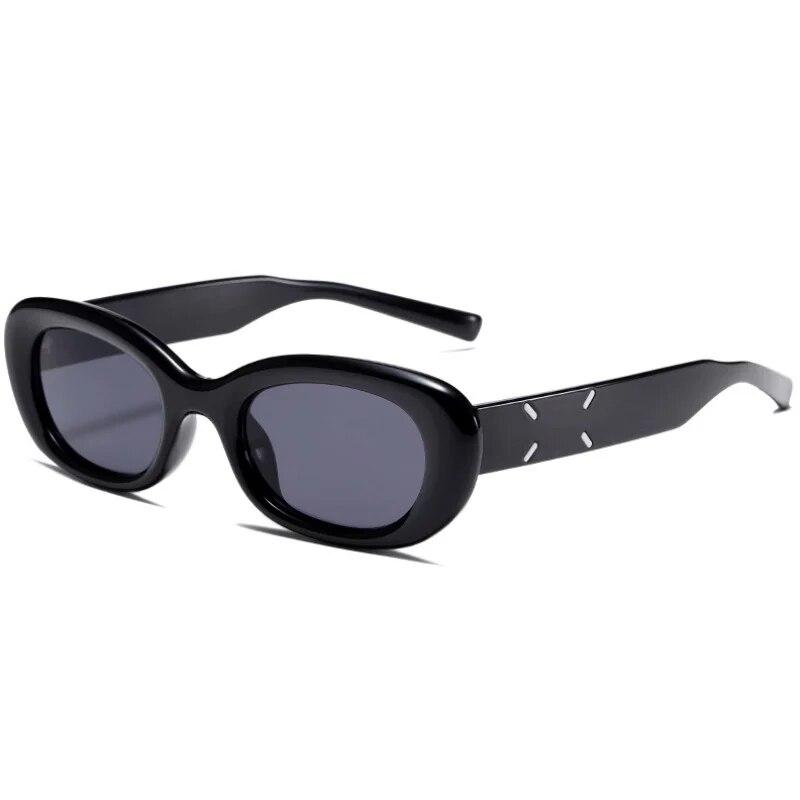 

Трендовые овальные солнцезащитные очки Y2k, роскошные брендовые дизайнерские серые уличные оттенки, женские винтажные стильные солнцезащитные очки, модные очки в стиле ретро look picture