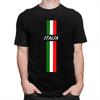 Custom Italy Flag T Shirts Men 100 Cotton Tee Tops Italian Proud Tshirt Short Sleeve Casual Tshirt Clothing
