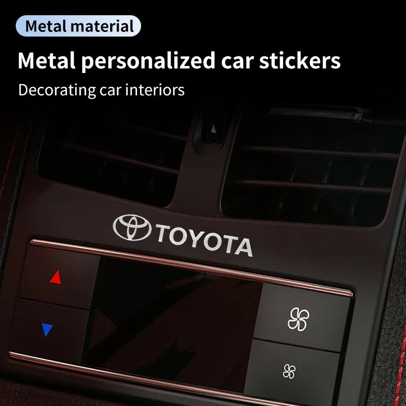 2026 Nuovo Per Toyota Adesivi Logo Auto 3D Lettere Metalliche Adesivi Auto Accessori Interni Per Toyota Corolla Yaris Aygo GT86 Prius