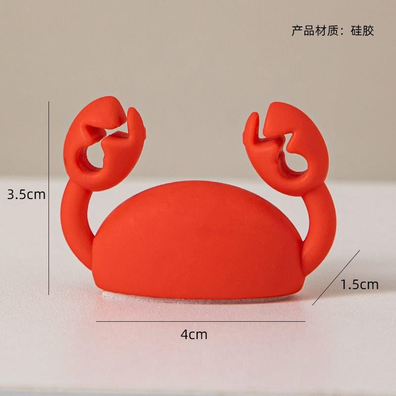 

1pcs Crab Cable Organizer Creative Desktop Data Cable Storage Mobile Charging Cable Fixing Device Earphone Cable Sorting Hub