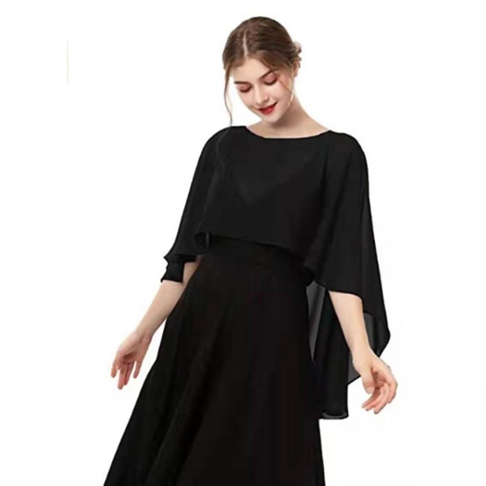 Transparent Sheer Shawl Top Loose Fit Chiffon Sunscreen Outerwear Casual Beach Poncho  Vacation