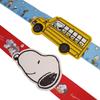 SNOOPY Suitcase Belt secures travel cute large name bus - One-touch, convenient, luggage, essential, character, Snoopy, eye-catching, tag, blue.