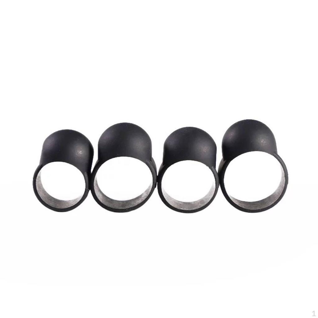 4 Pieces Drum Finger Sleeve Silicone Knocking Picks OpenLoop Accessory for Drummers,