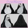 Mască înfricoșătoare de călugăriță din latex pentru petreceri de Halloween și evenimente cu costume înfricoșătoare pentru adulți
