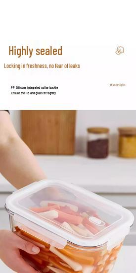 Glass Kimchi Jar with Lid - Sealed Pickled Radish Container