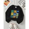 European sizes Kids' round-neck hoodie - Van Gogh Artwork Collage Pattern , Sportswear And Casual Wear, Soft And Comfortable