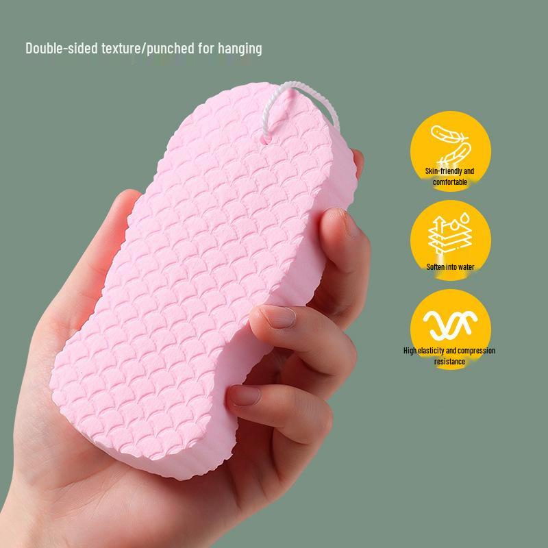 Loofah Bath Sponge: Gentle Exfoliating, Painless Back Scrubber
