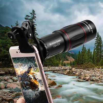 Nova lente telefoto para celular com zoom externo universal, lente de câmera 18 vezes mais distante do show