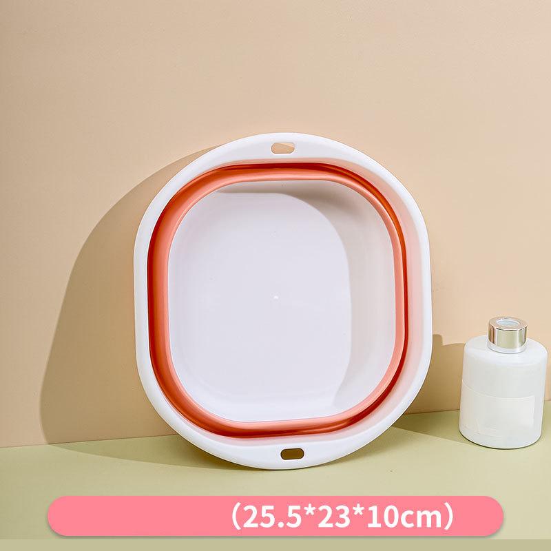 Polymer Folding Basins Handheld Wash Basins Folding Laundry Tub Adult Baby Bath Basin Restroom Culinary Accessories Wash Basin