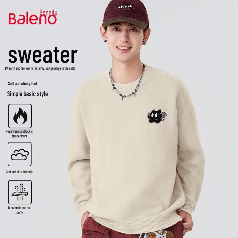 Baleno Men's Trendy Round Neck Sweater