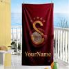 Galatasaray Customize Text Beach Towel Super Soft Microfiber Quickdry Fabric Perfect For Traveling Yoga Camping And Swimming
