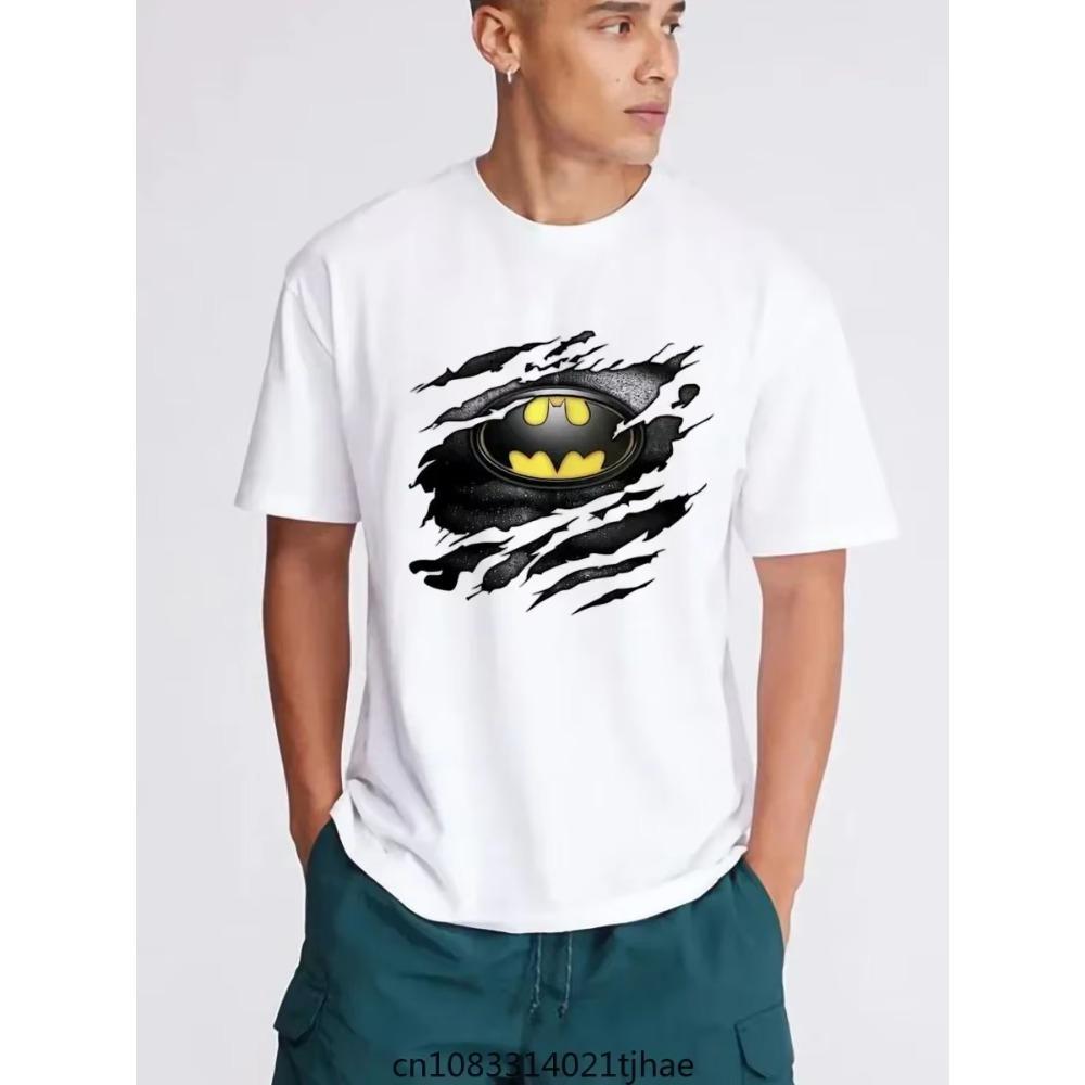 

Подростковые футболки с Бэтменом и Человеком-пауком для маленьких детей, футболки с коротким рукавом, подарки, одежда XXXXXL белый
