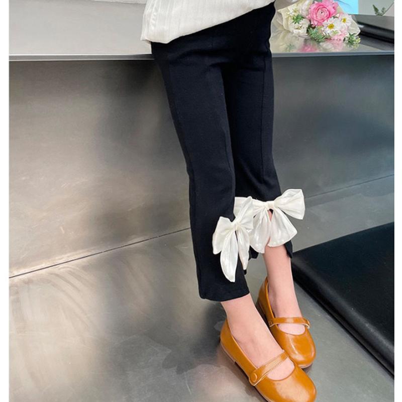 Kinder Mädchen Flare Hosen Neue Ankunft Kinder Casual Baumwolle Leggings 2-8Years Kinder Herbst Kleinkind Mädchen Schule Hosen