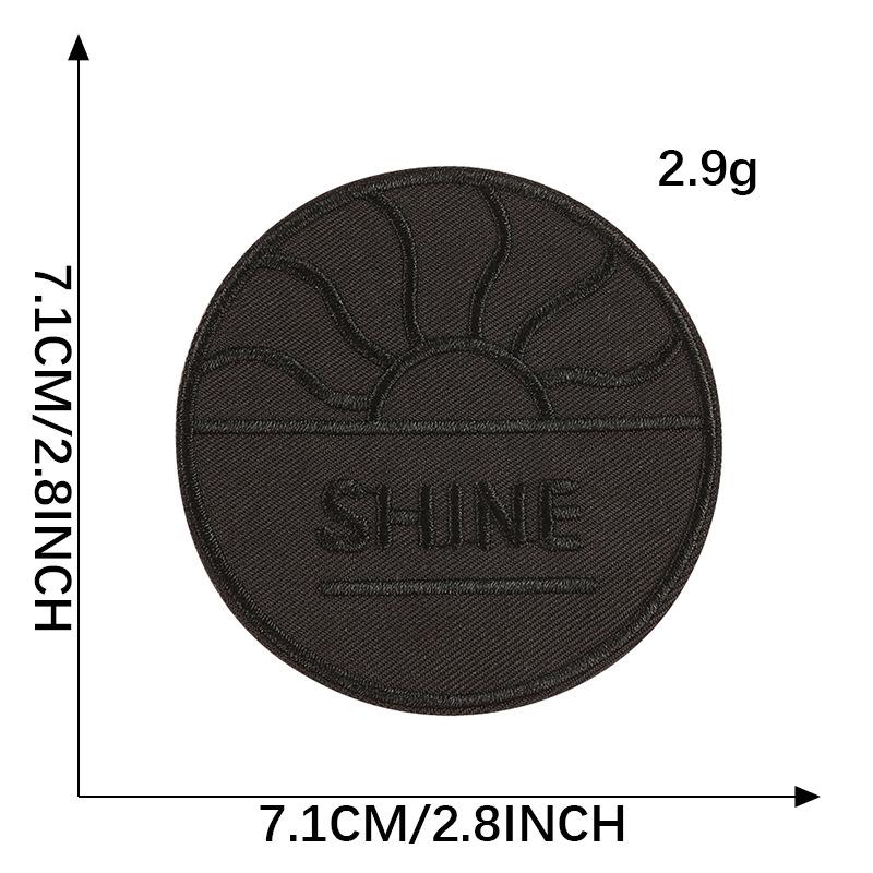 Embroidery Mark English Letter Embroidery Sticker, Cloth Label Sticker DIY Down Jacket Patch Sticker