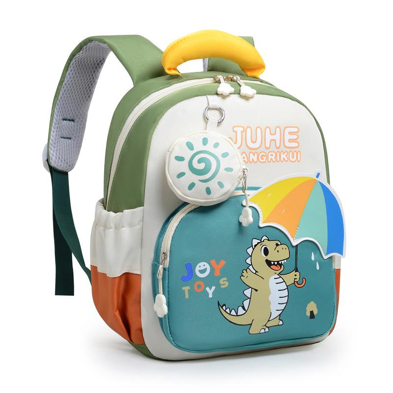Neuer Schulranzen Cartoon niedlich spritzwassergeschützt Baby Junge und Mädchen Rucksack leicht Dinosaurier kleiner Rucksack