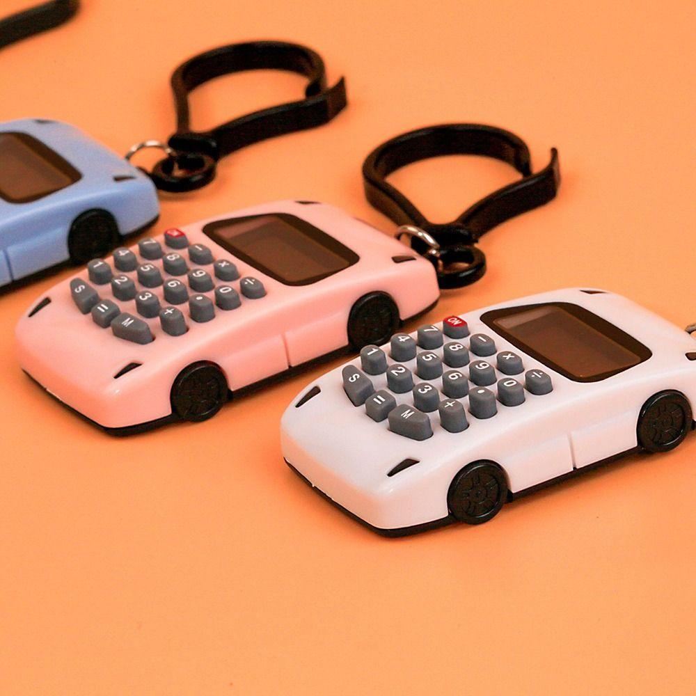 Mini Pocket Calculators 8 Digits Display Key Ring Portable Electronic Calculator  Student