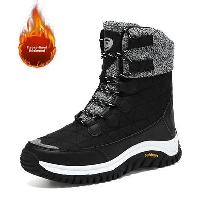 Hochwertige Winter Damen Plüsch Schneestiefel Outdoor Wasserdicht Warme Plüsch Damenstiefel Komfort Plateau Stiefel botas para mujer