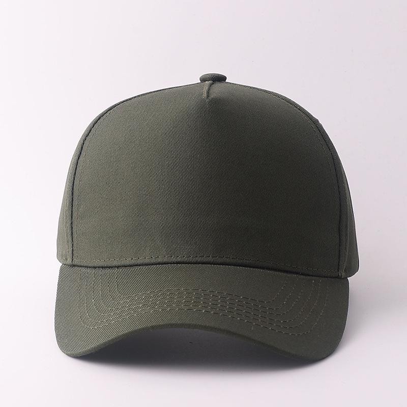Promotional Peaked Cap Five-piece Light Board Embroidery Printing Solid Color Baseball Cap Outdoor Casual Hat