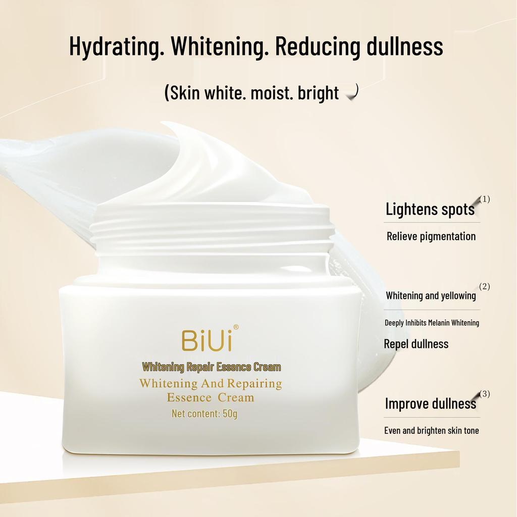 Whitening Repair Essence Cream: Moisturizes, Hydrates, Fades Spots, and Removes Dark Spots with Arbutin