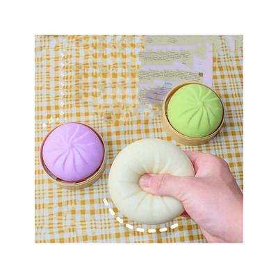 Daily Stress Relief Toy, Colorful Dumpling Squeeze Ball, Sensory Fidget Toy, Squeeze Dough Ball Stress Relief Hand Toy, Elastic Tabletop Toy