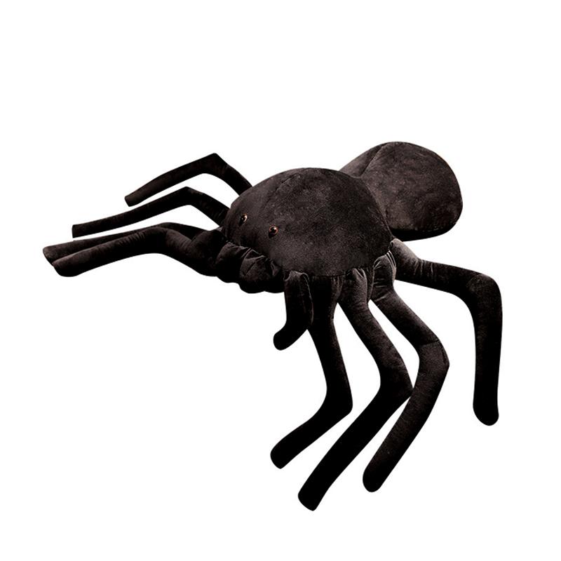Spider Plush Toy Realistic Stuffed Animal Prank Prop Soft Doll Cartoon Scary Gift for Adults Kids Halloween Party Home Fun Decor