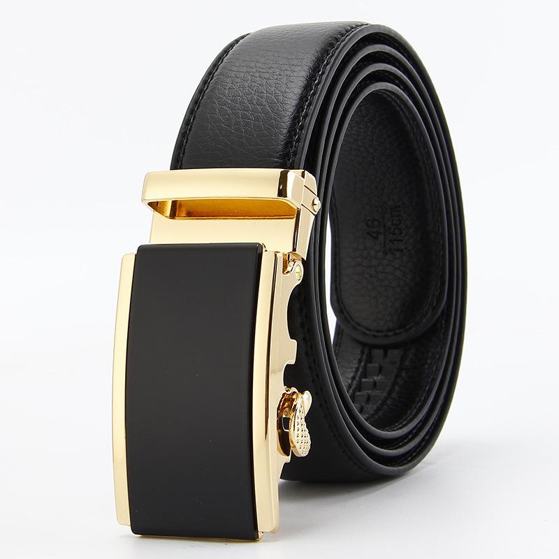 Microfiber Open Edge Automatic Buckle Belt Men's Casual Belt Men's Trouser Belt
