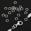 30 pièces Anneaux de jonction ouverts en Argent Sterling 925 Connecteurs Anneaux brisés pour Boucles d'oreilles Bracelet DIY Fabrication de Bijoux Apprêts Vente en Gros