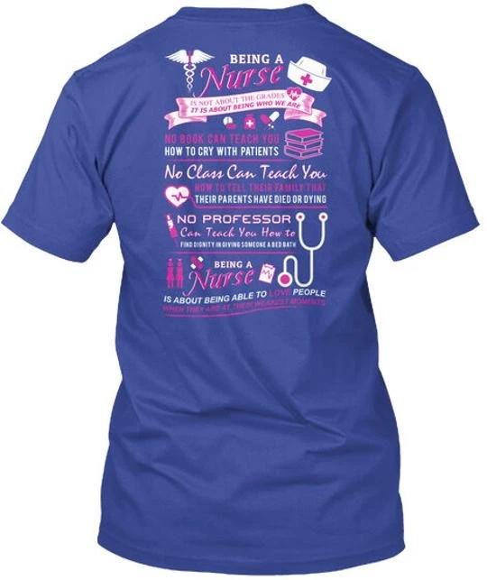 Being A Nurse Is Not About The Grades It Who We Are No T shirt Made in USA S-5XL 4XL