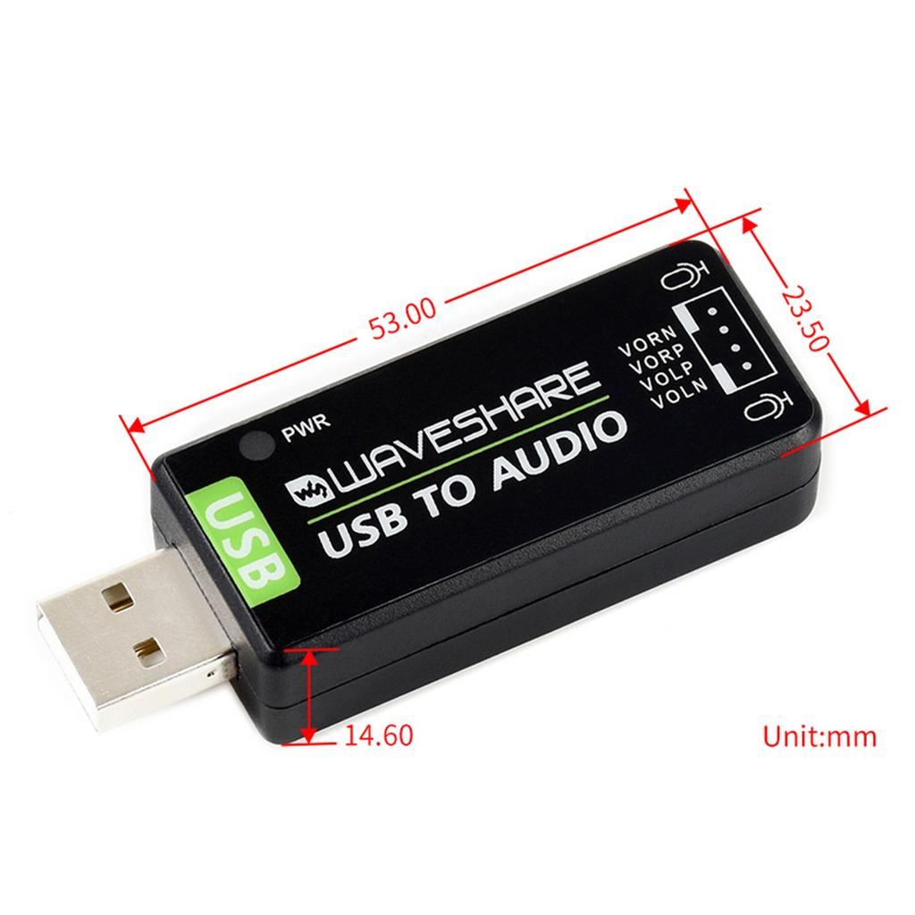 USB Sound Card, USB Audio Module, Driver-Free, External Audio Converter for / Nano
