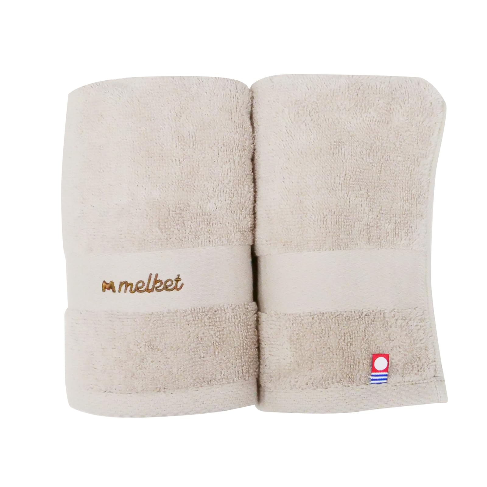 melket Imabari Indoor Drying Excellent Slim Bath Gauze Made in 2 pieces (Melket) Quick-Drying Towel, Thin, Hangable, Quick-Drying, Absorbent, Towel,