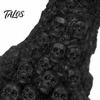Bohemian Style Home Accents Skeleton Witch Resin Figurine, LED Light Up Gothic Statue, Spooky Halloween Night Dark Fantasy Ornament for Desk,