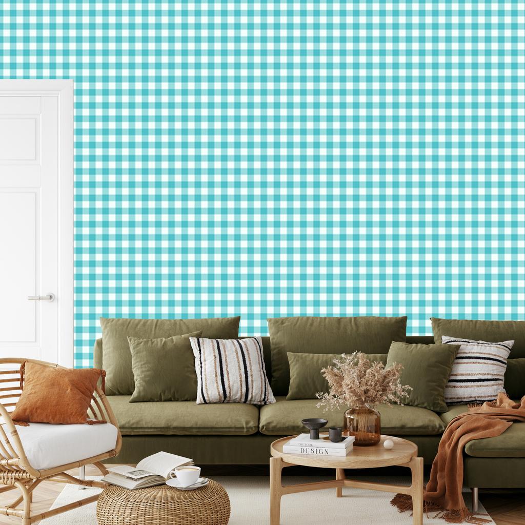 Wallpaper Fabric Pattern Celadon, Celadon Background for Living Room and Bedroom 50x1000