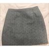 Korean Style Gray Woolen Skirt Winter High Waist A Line Skirt Women Fashion