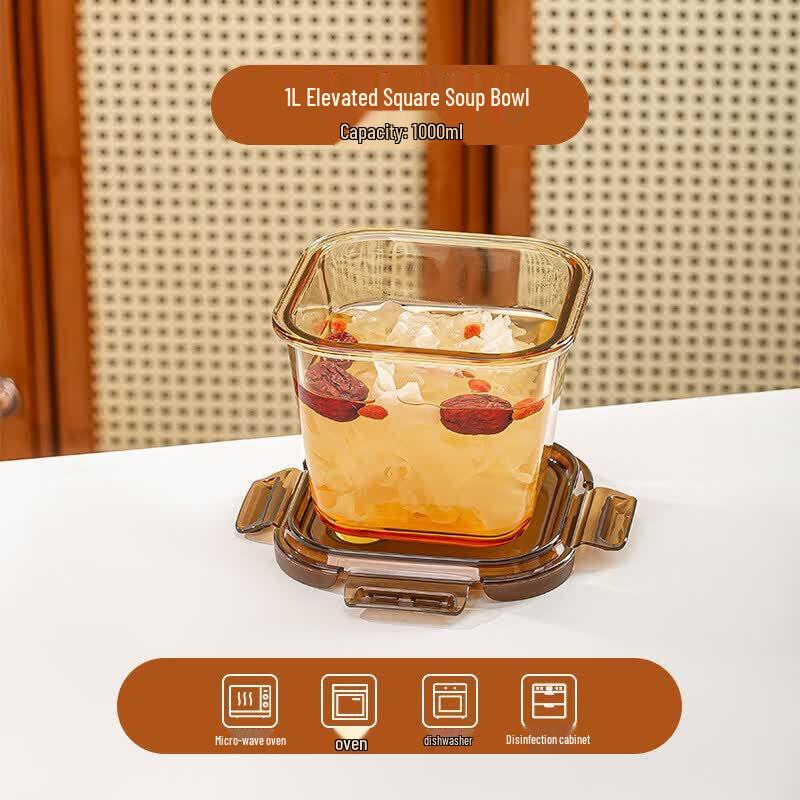 Glass Food Storage Container with Lid