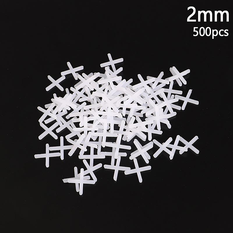 

500 шт. 1/1,5/2/2,5/3/5 мм керамическая плитка распорка крест пластиковая плитка сантехник многоразовая система выравнивания строительные инструменты