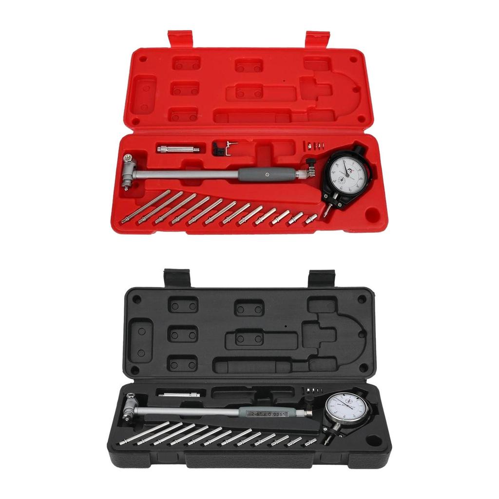 Dial Indicator Bore Gage Set Base Professional Adjustable Graduation 2"-6" Range Dial Bore Indicator Gauge Accuracy 0.01mm