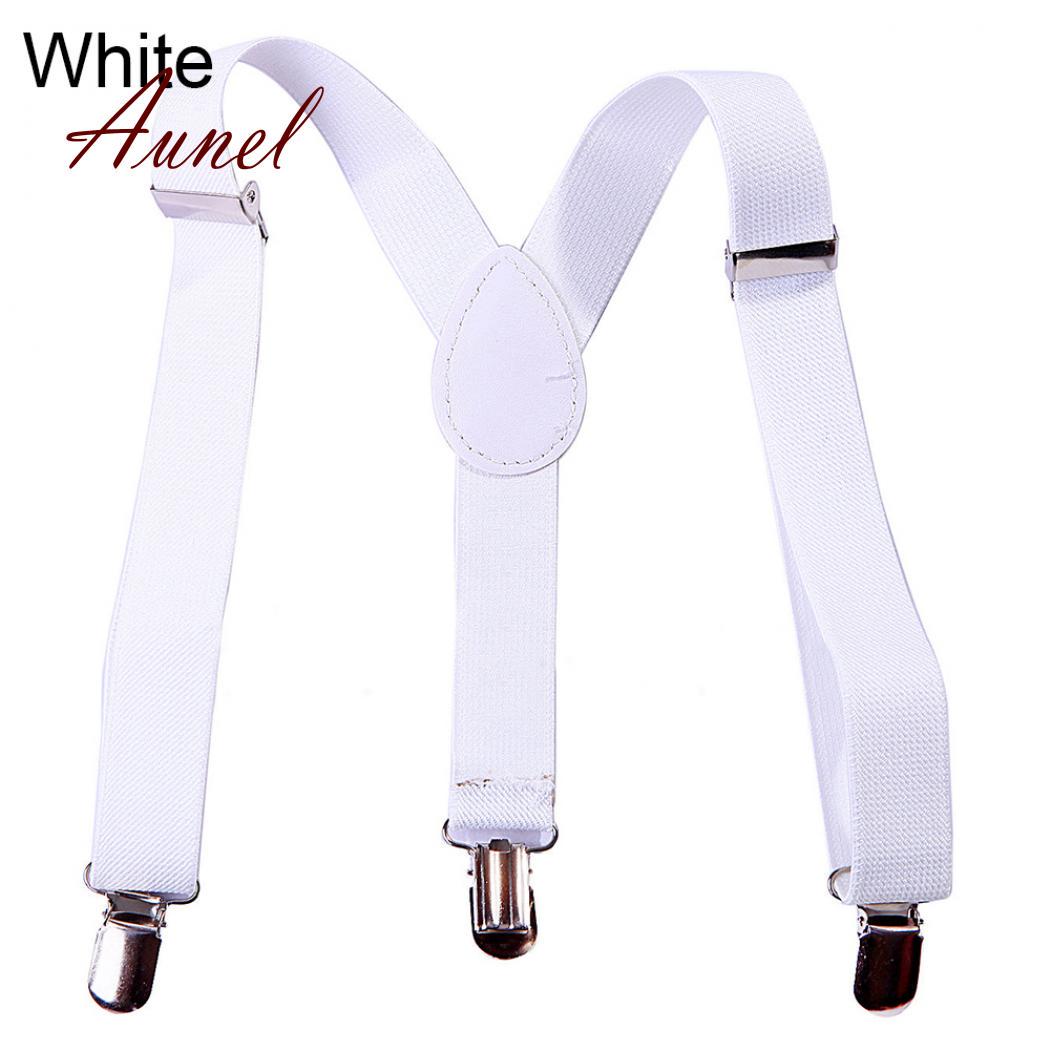 

Модные детские подтяжки с Y-образной спинкой, эластичные регулируемые подтяжки белый