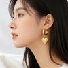 Love Titanium Steel Earrings - Fashionable Luxury Heart-shaped Multi-purpose Gift for Best Friends - High-end Earring Set
