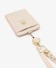 Afternoon Tea Living JQ55 Pass Case with Cord Reel and Motif Charm, Beige