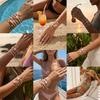 Bohemian Zeester Schildpad Schelp Kralen Armband Set voor Vrouwen Handgemaakt Meerlaags Gestapelde Armbanden Zomer Strandfeest Sieraden