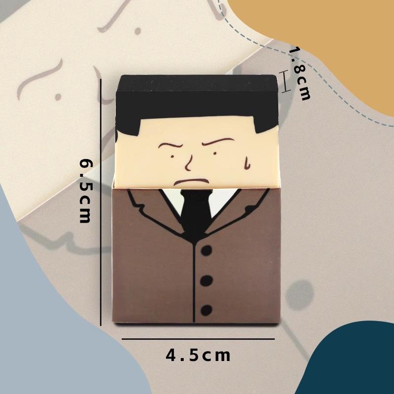 Creative Cartoon Bald Uncle Eraser for School Exams - Humorous Art Stationery